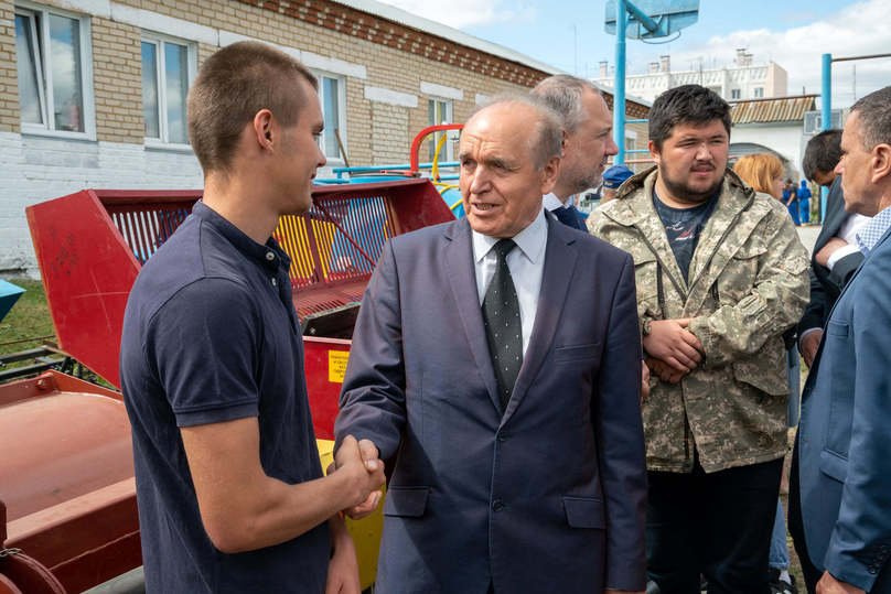 Вячеслав Скворцов на встрече с учащимися аграрного техникума