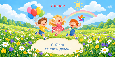 С праздником Днем защиты детей! 